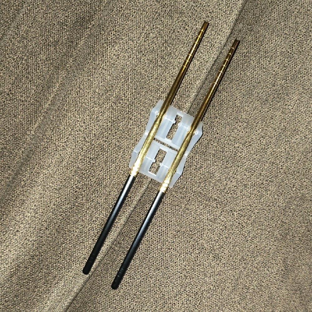 Gold and Black Chopsticks